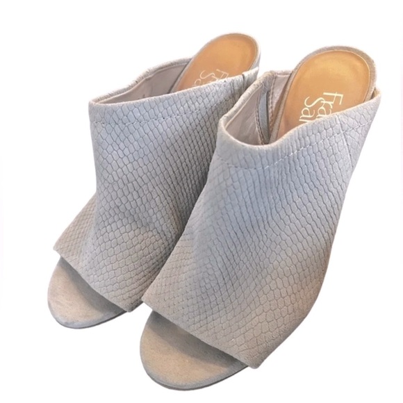 Franco Sarto size 6.5 firefly mule heel (3 inch heel) like-new condition - Picture 2 of 5